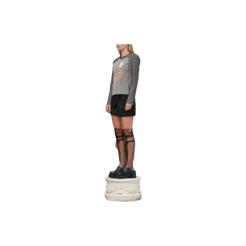 Kirsh FW23 Casual Short Skirts Women's Black-3