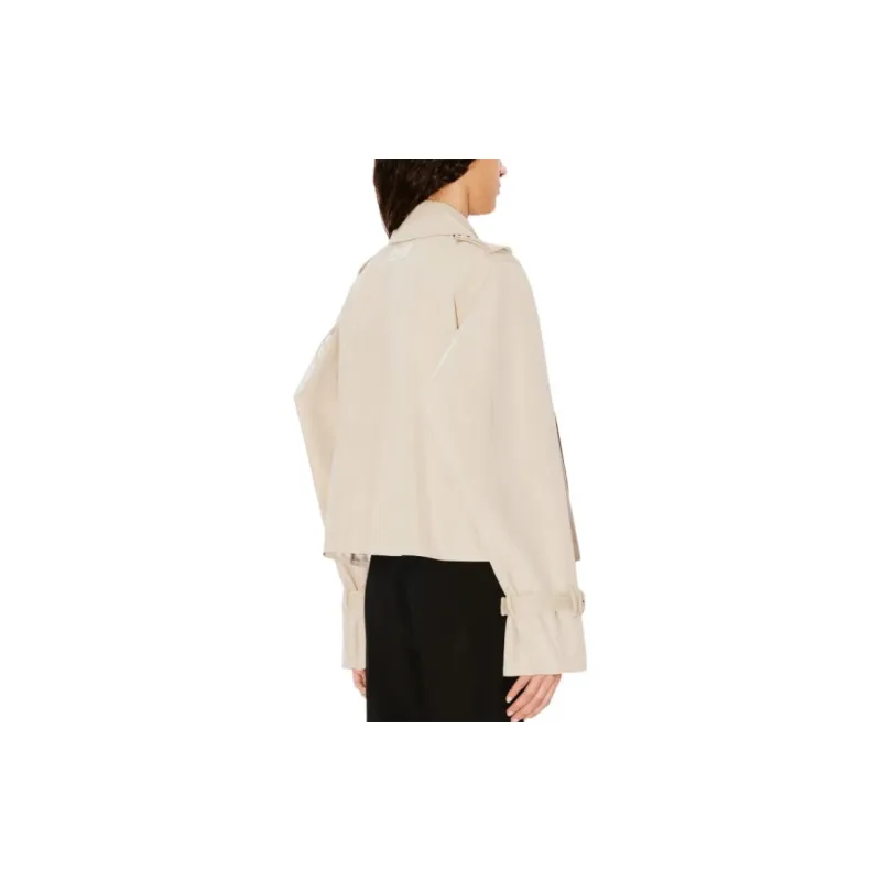 KENZO Button Up Short Trench Coat-4