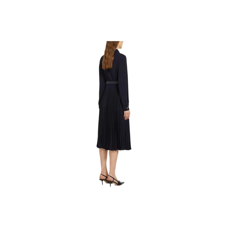 MaxMara Long-Sleeved Dresses Women's Navy-3