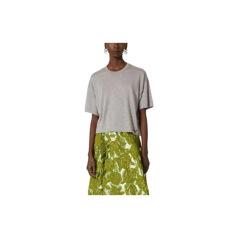 Valentino Crewneck Short-Sleeved Knitted T-Shirt-1