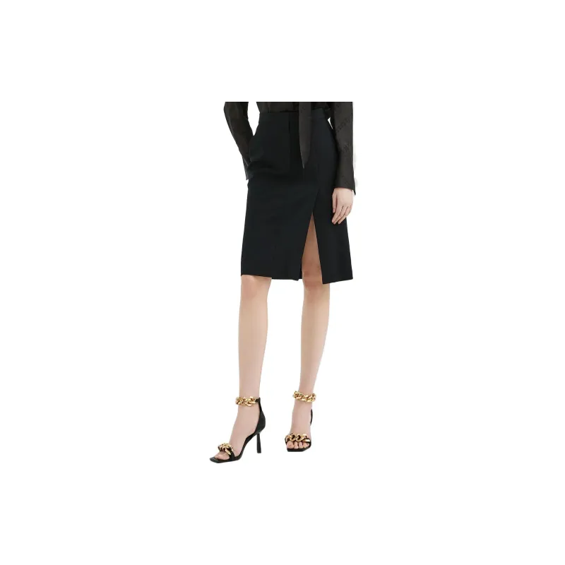 KARL LAGERFELD Casual Long Skirt Women's Black-3