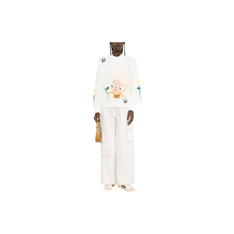 MIRA MIKATI x Javier Calleja Sweater Women's Ecru-1