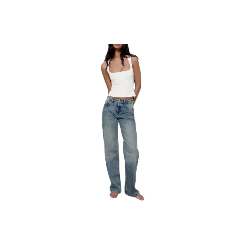 ZARA Tank Tops Women's White-2