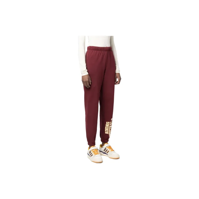 Adidas Knitted Sweatpants Women's Burgundy-3
