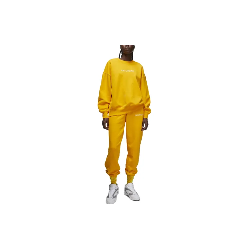 Jordan Air Sweatshirts Women's Yellow-2