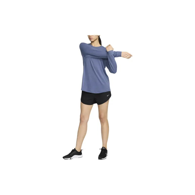 Nike Drop Shoulder Sleeve T Shirt Women's Diffused Blue-2