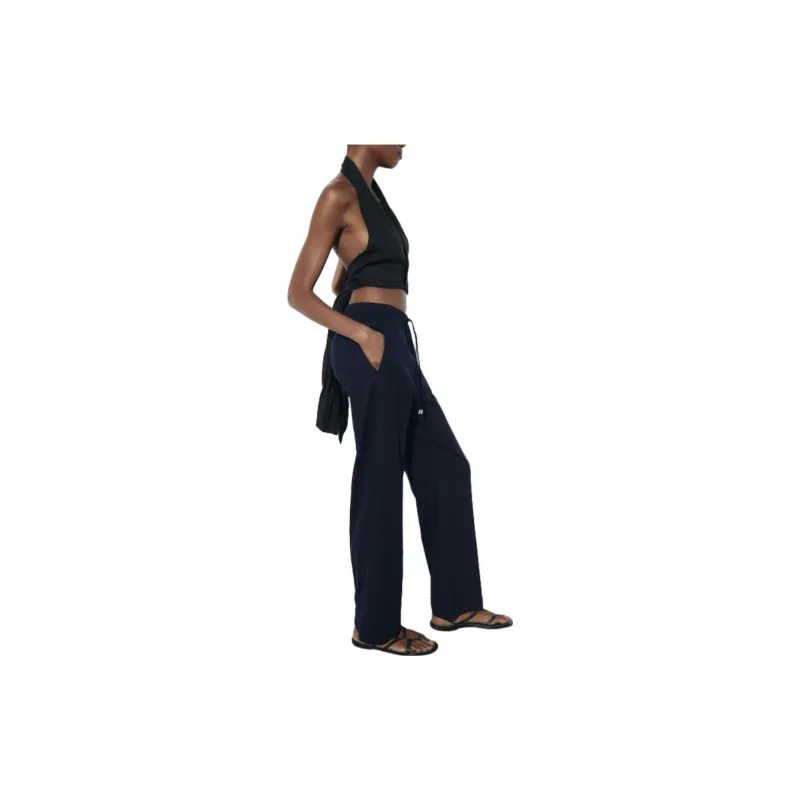 ZARA Casual Pants Women's Sea Blue-4