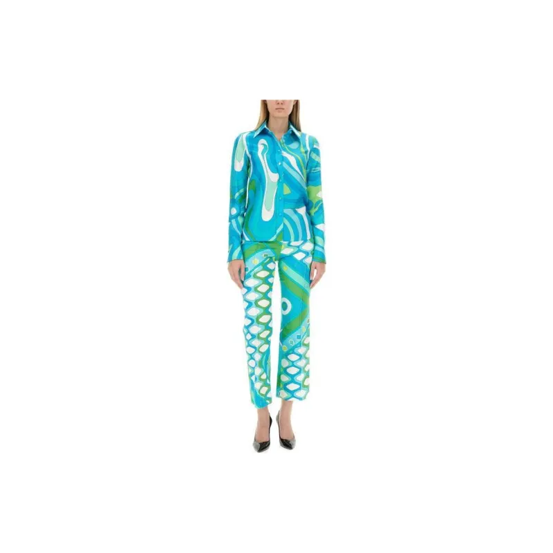 Pucci Marmo print Kaftan Silk Dress-2