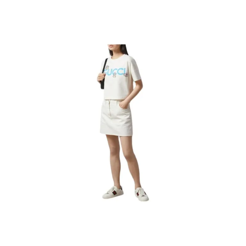 GUCCI SS24 Drop Shoulder Sleeve T Shirt Women's-7