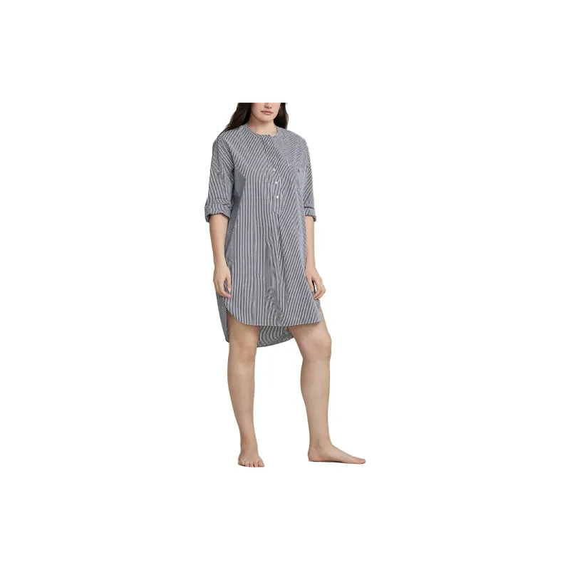 Polo Ralph Lauren SS23 Long Sleeved Dress Women's Blue-1