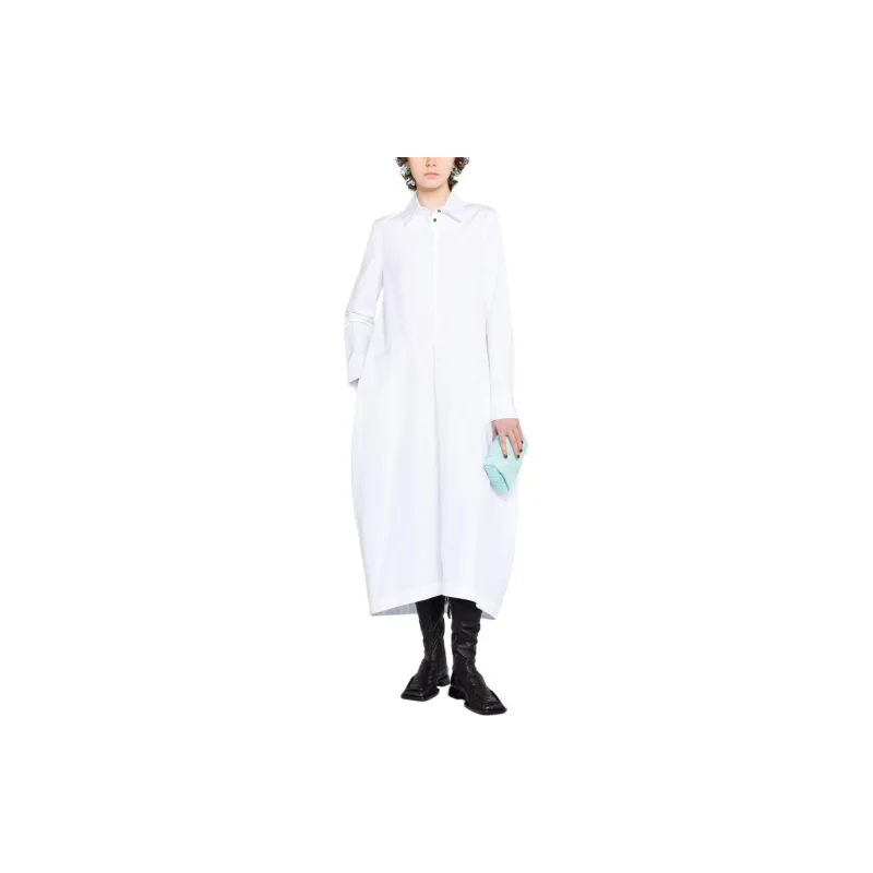JIL SANDER Baggy fit Shirt Maxi Dress-1