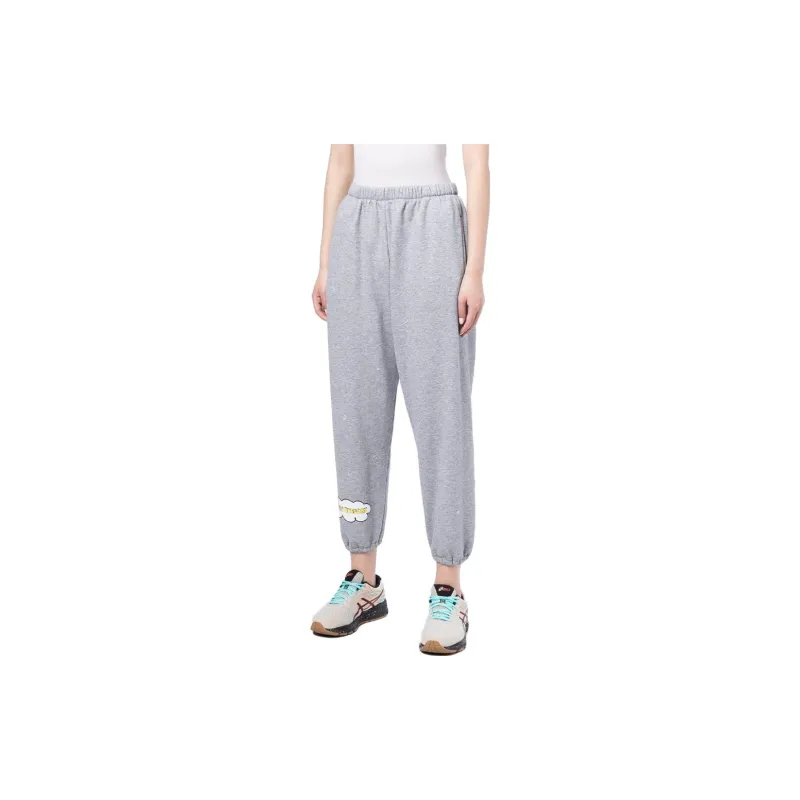 NATASHA ZINKO Distressed Slogan-print Track Pants-2