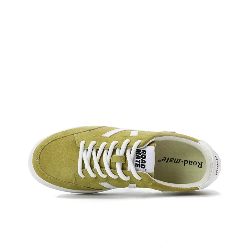 Road Mate Slip-Resistant Cushioning Wear-Resistant Lightweight Low-Top Skateboard Shoes Men's Grass Fruit Green-2
