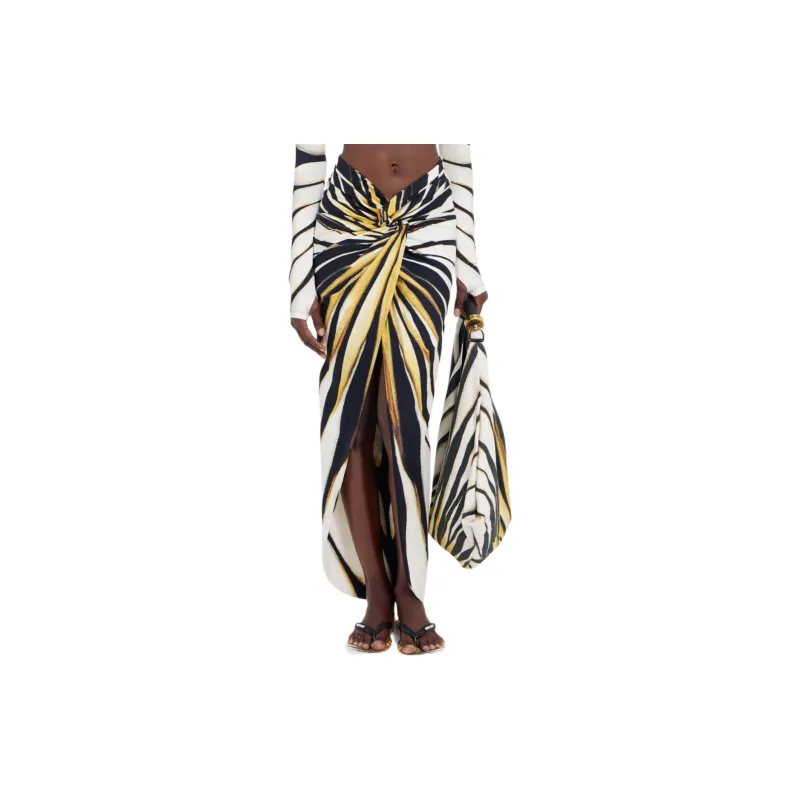 Roberto Cavalli Ray Of Gold print Pareo-2