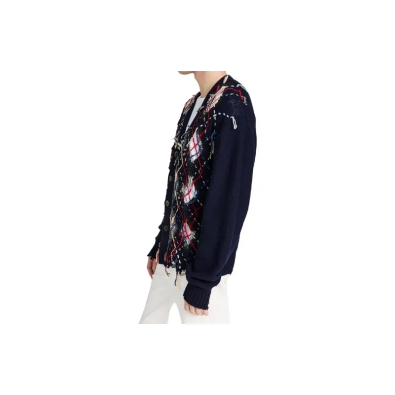 Maison Margiela x Pendleton FW23 Sweater Unisex Marine Blue & Gray-3