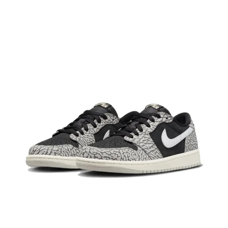 Jordan 1 Retro Low OG Black Cement GS-3