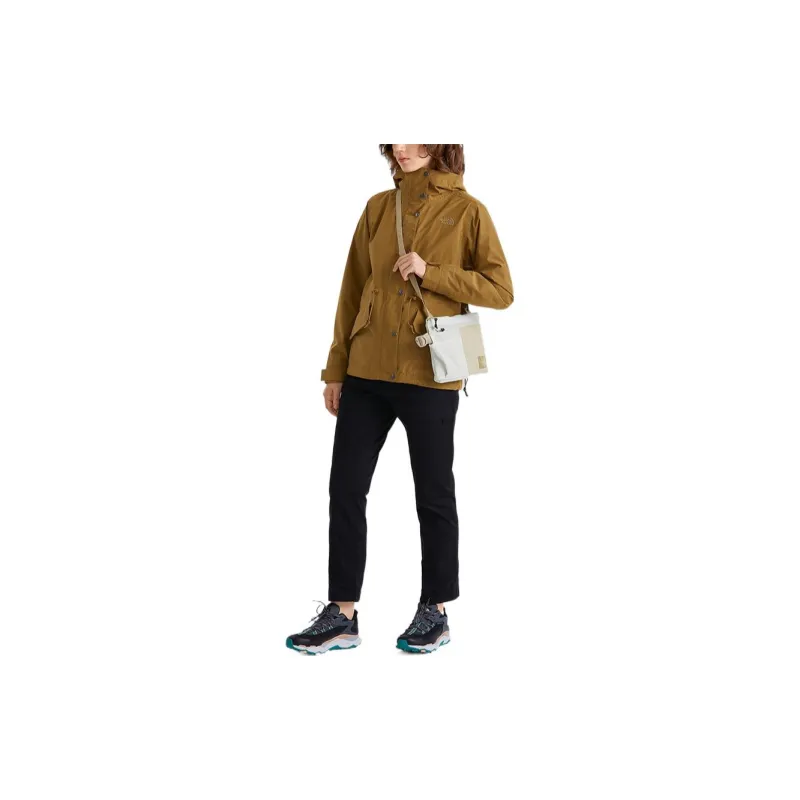 THE NORTH FACE FW22 Waterproof And Windproof To Keep Warm Windbreaker Jacket Women's Brown-1