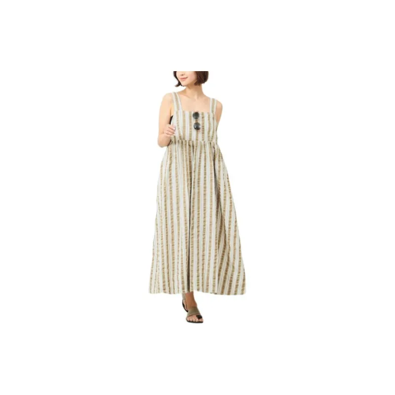 Beams Slip Dresses Women's Light Brown-2