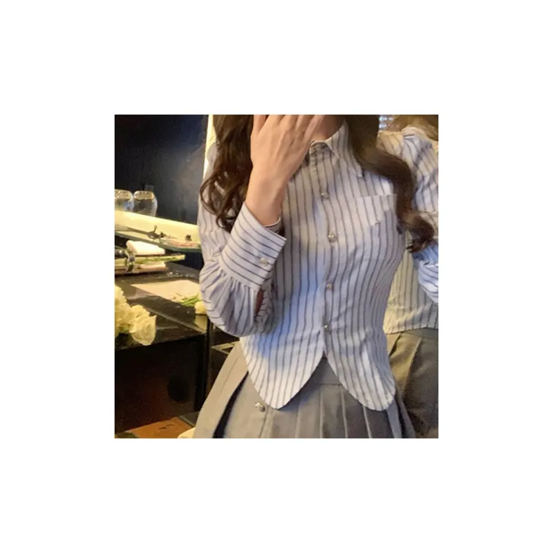 IQC Shirts Women's Blue Stripes-6