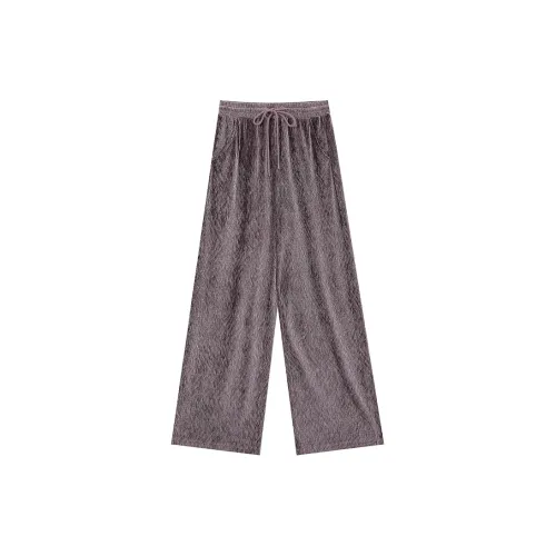 ELF SACK Casual Pants Women's Vintage Gray Purple