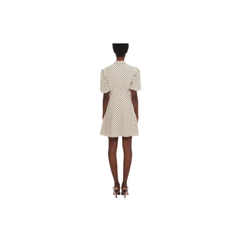 MIU MIU Short Sleeved Dress Women's Yellow-3
