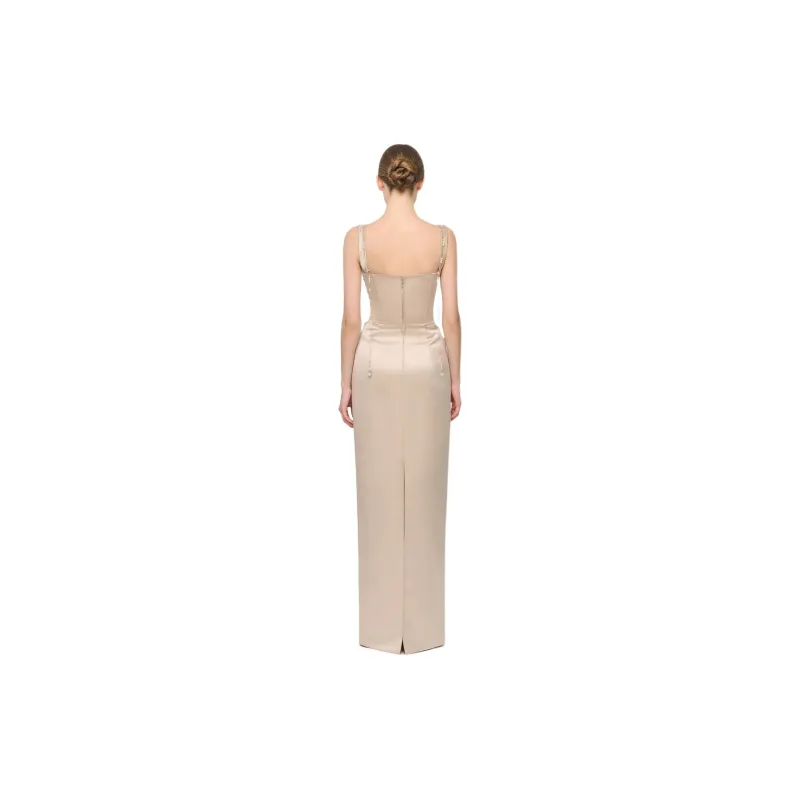 MONTSAND FW24 Cadence Dress Slip Dresses Women's Beige-2