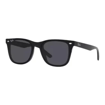 RayBan Injection Molding TR90 Square Sunglasses Unisex Black