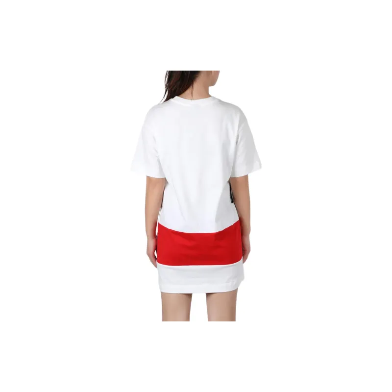 Nike Short Sleeved Dresses Women's White/Red-3