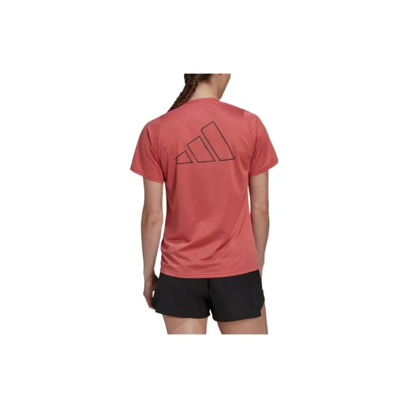 Adidas T Shirts Women's Rose Red-2