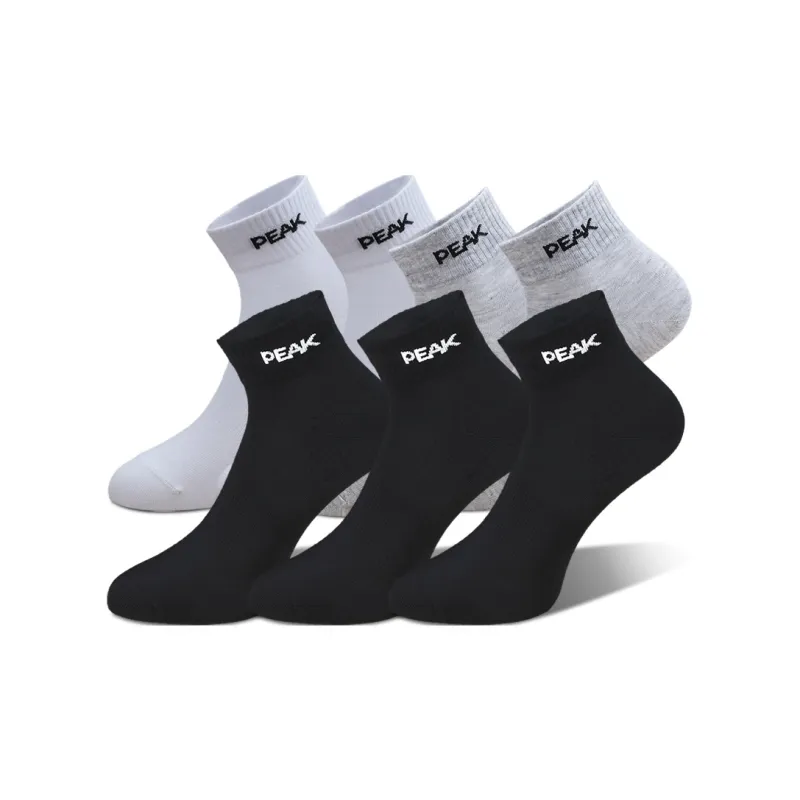 PEAK Mid-Calf Socks Unisex Multi-double Loading-22