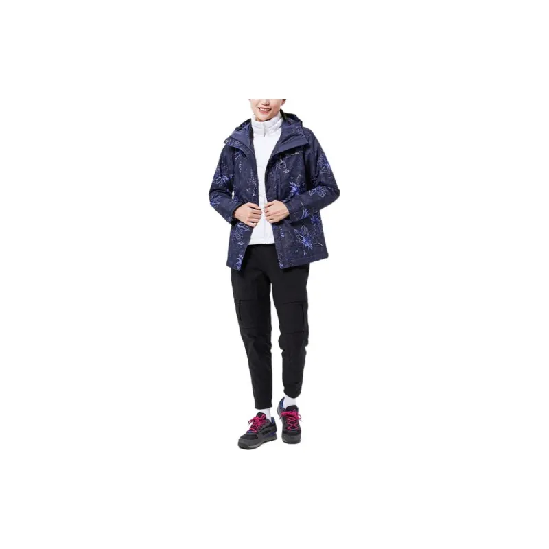 Columbia Waterproof Windbreaker Jacket Women's Marine Blue-2
