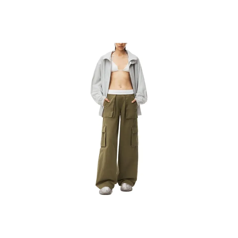Alexander Wang Cargo Pants Women's Army Green-3