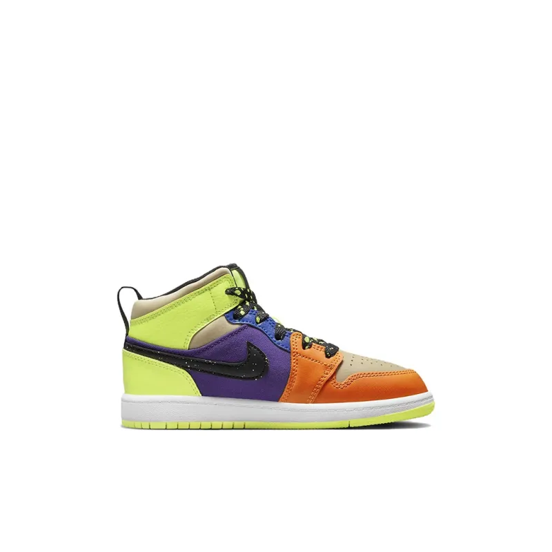 Jordan 1 Mid SE Volt Vivid Orange PS-1