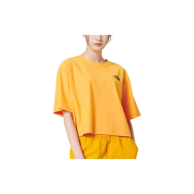 THE NORTH FACE T Shirts Women's Yellow-2