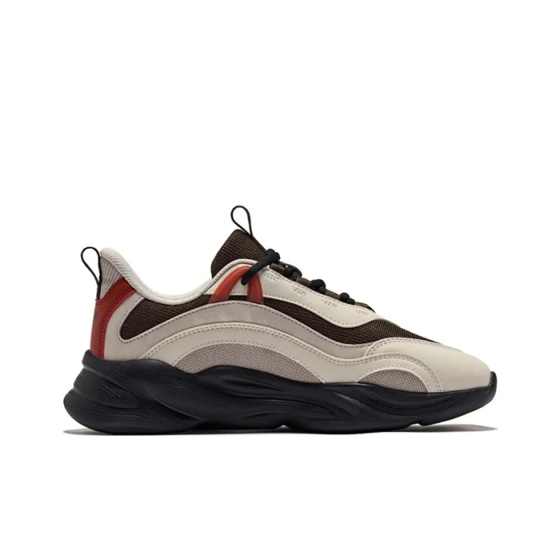 Erke Wei Yang Fall/Winter Edition Height Increasing Low-Top Casual Shoes Men's Deep Sandalwood Iron Gray-1