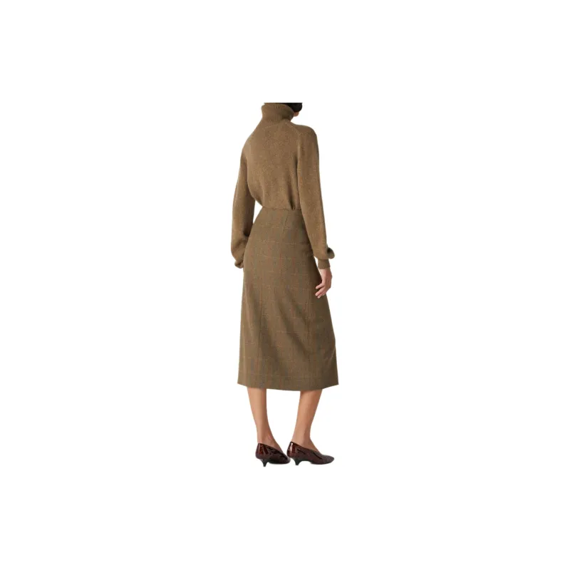 Loro Piana FW24 Casual Long Skirts Women's Brown-3
