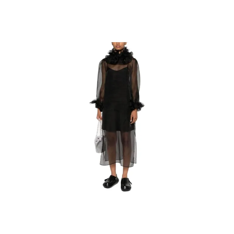 BODE Long-Sleeved Dresses Women's Black-1
