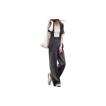 Mo Han Yi Mei Casual Suit Women's Dark Gray