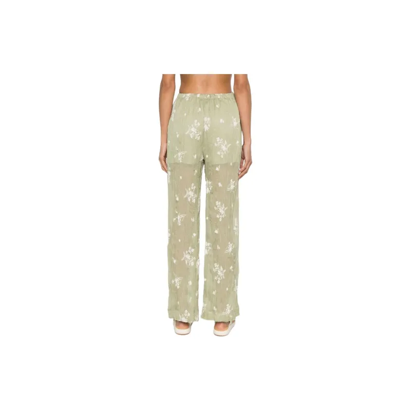 SABINA MUSAYEV SS24 Casual Pants Women's Olive Green-2