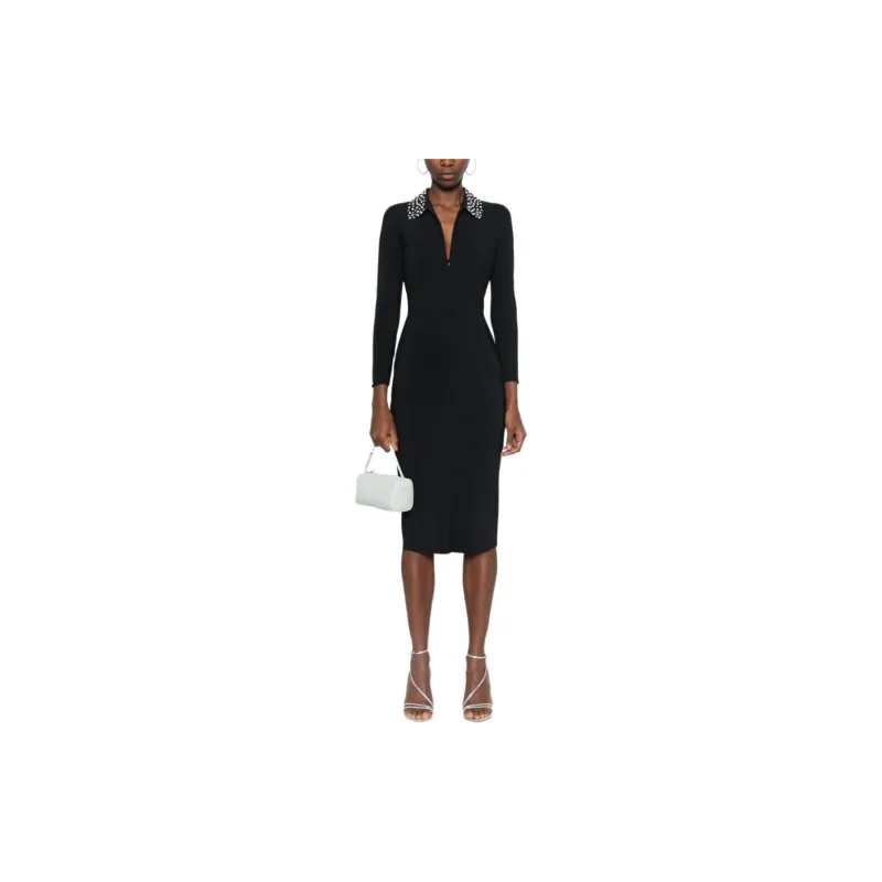 CHIARA BONI La Petite Robe Zoelle Pearl Midi Dress-1