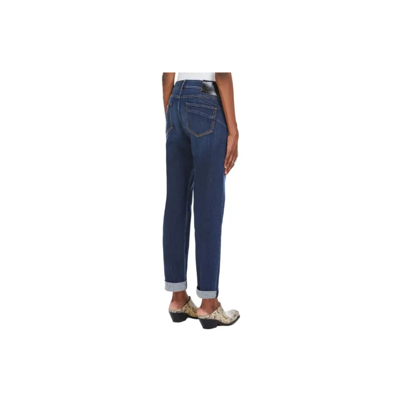 MaxMara Navata Collection Perfect Fit Boyfriend Cut Jeans Women's Blue-3