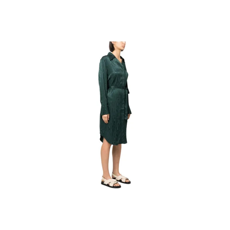 HOLZWEILER Metallic sheen Shirt Dress-3