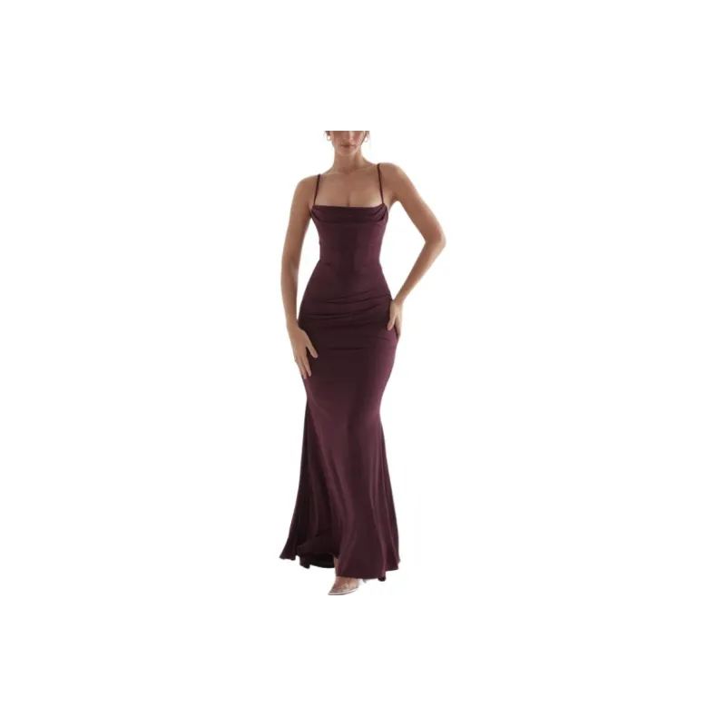 HOUSE OF CB Slip Dresses Women's Black Cherry-2