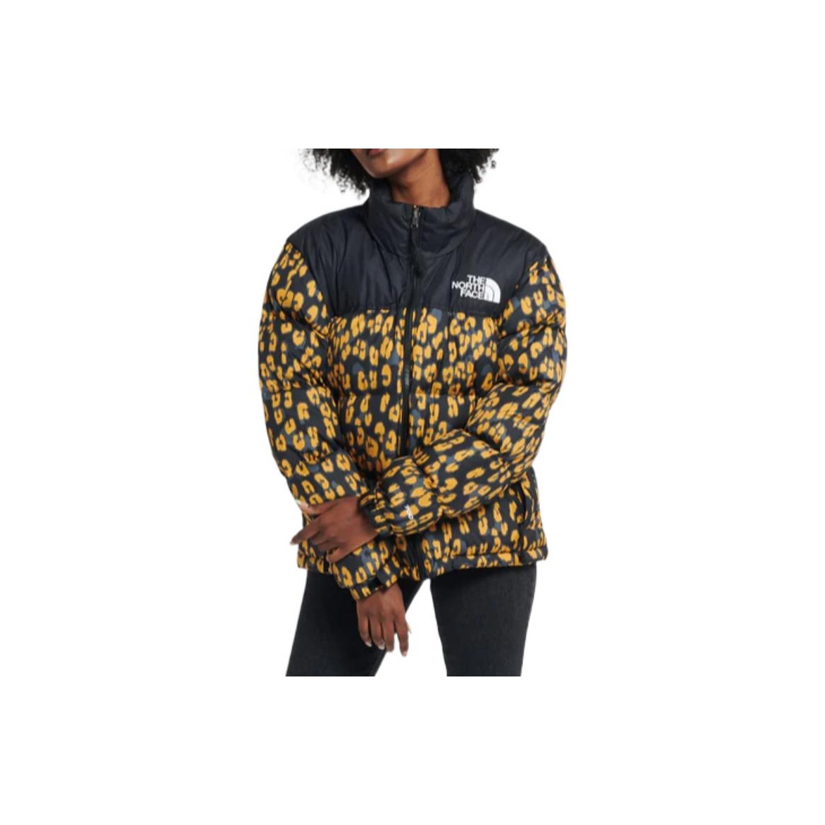 North face nuptse leopard hotsell