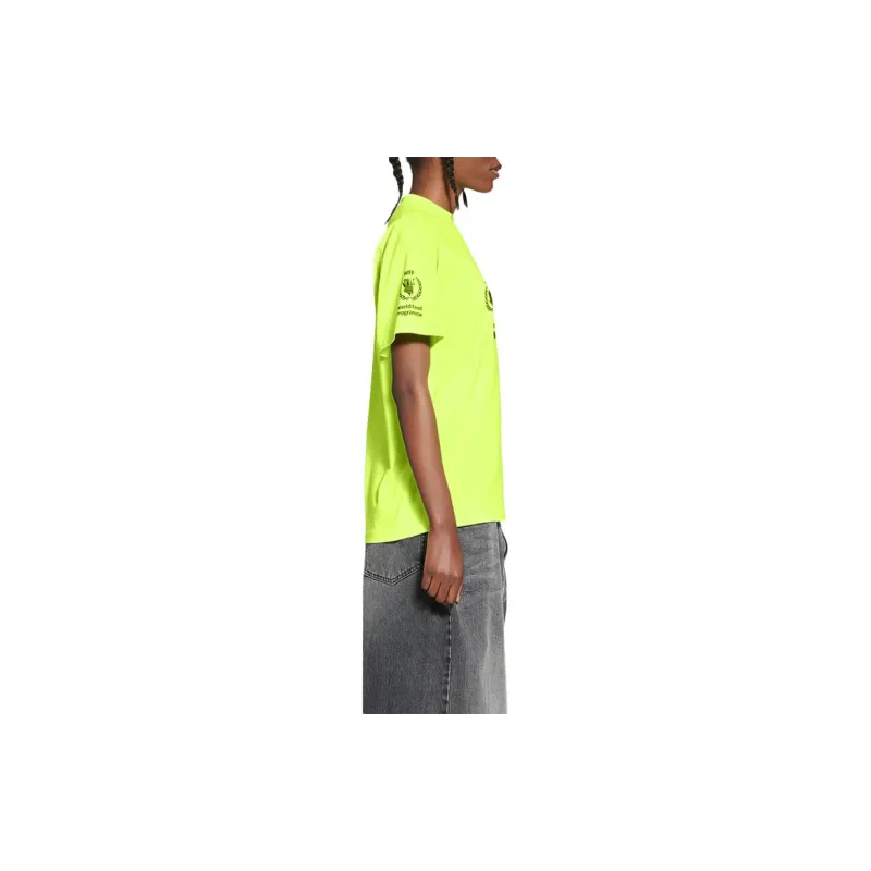 Balenciaga World Food Programme Graphic T Shirt 'Fluorescent Yellow/Black'-4