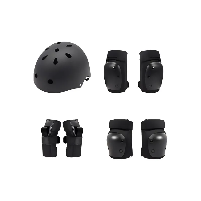 1985 Skateboard Protective Gears Helmet With Knee Pads And Elbow Pads ABS Unisex-0