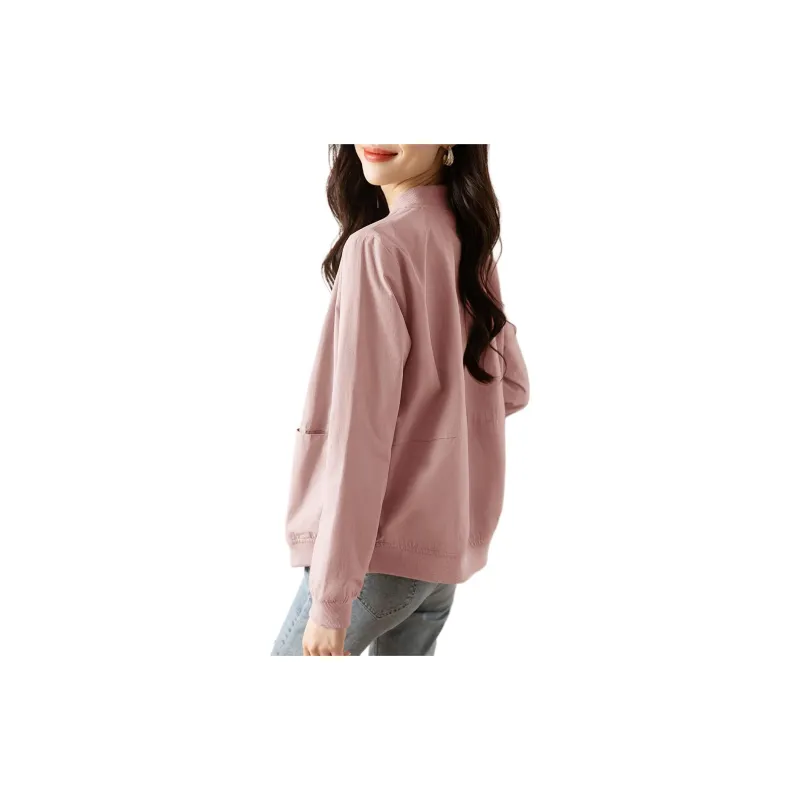 Mo Han Yi Mei Baseball Jacket Women's Pink-2