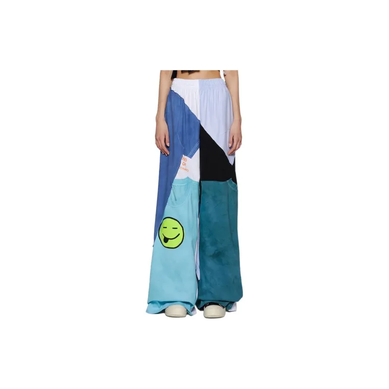 NATASHA ZINKO SS24 Knitted Sports Pants Women's Turquoise-2