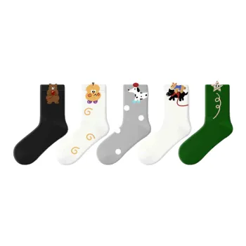 Primeet Mid Calf Socks Women's 5 Pack