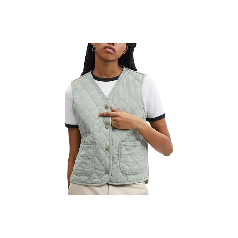 COACH Vests Women's Green-1